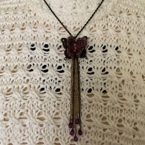 FASHION BUTTERFLY PENDANT NECKLACE